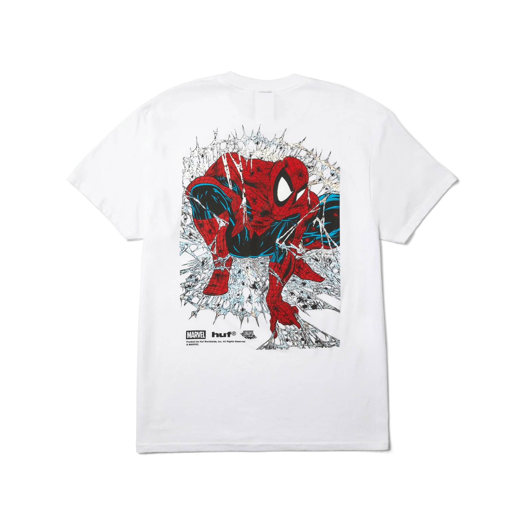 トップス HUF ARACHKNIGHT SS TEE TS02723 WHITE XL HUF x Marvel Spider-Man Arachknight T-Shirt in White