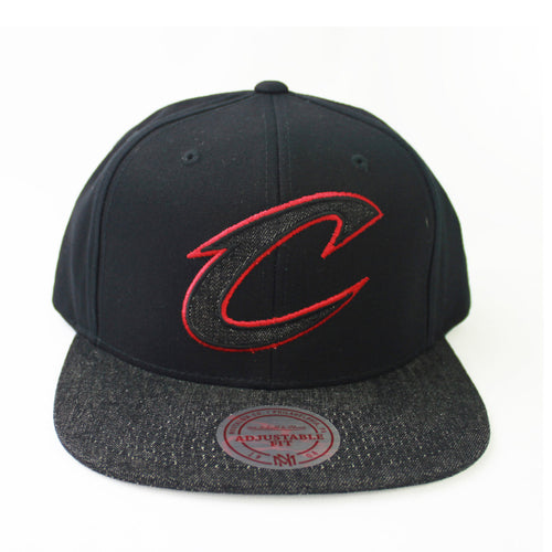 Buy Cleveland Cavaliers Mitchell & Ness NBA Black Denim Crimson Snapback Hat - Swaggerlikeme.com / Grand General Store