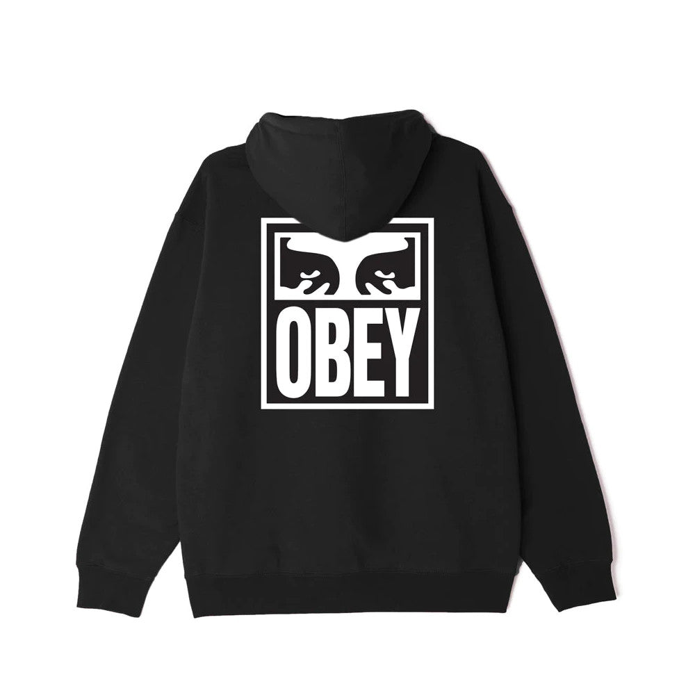 Men s OBEY Eyes Icon II Heavyweight Pullover Hoodie Black