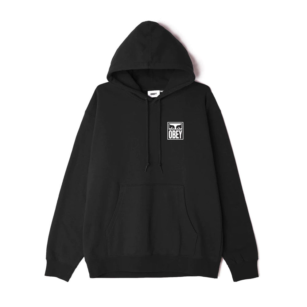 Men s OBEY Eyes Icon II Heavyweight Pullover Hoodie Black