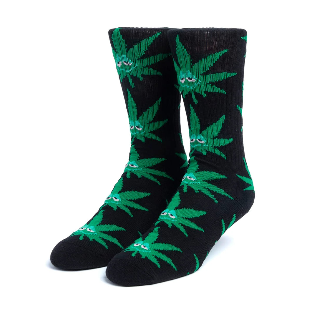 Buy HUF Green Buddy Sock in Black - Swaggerlikeme.com