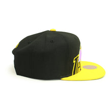 Load image into Gallery viewer, Buy NBA Los Angeles Lakers Low Big Face HWC Snapback Hat Black and Yellow By Mitchell and Ness - Swaggerlikeme.com / Grand General Store
