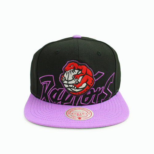 Buy NBA Toronto Raptors Low Big Face HWC Snapback Hat Black and Purple By Mitchell and Ness - Swaggerlikeme.com / Grand General Store