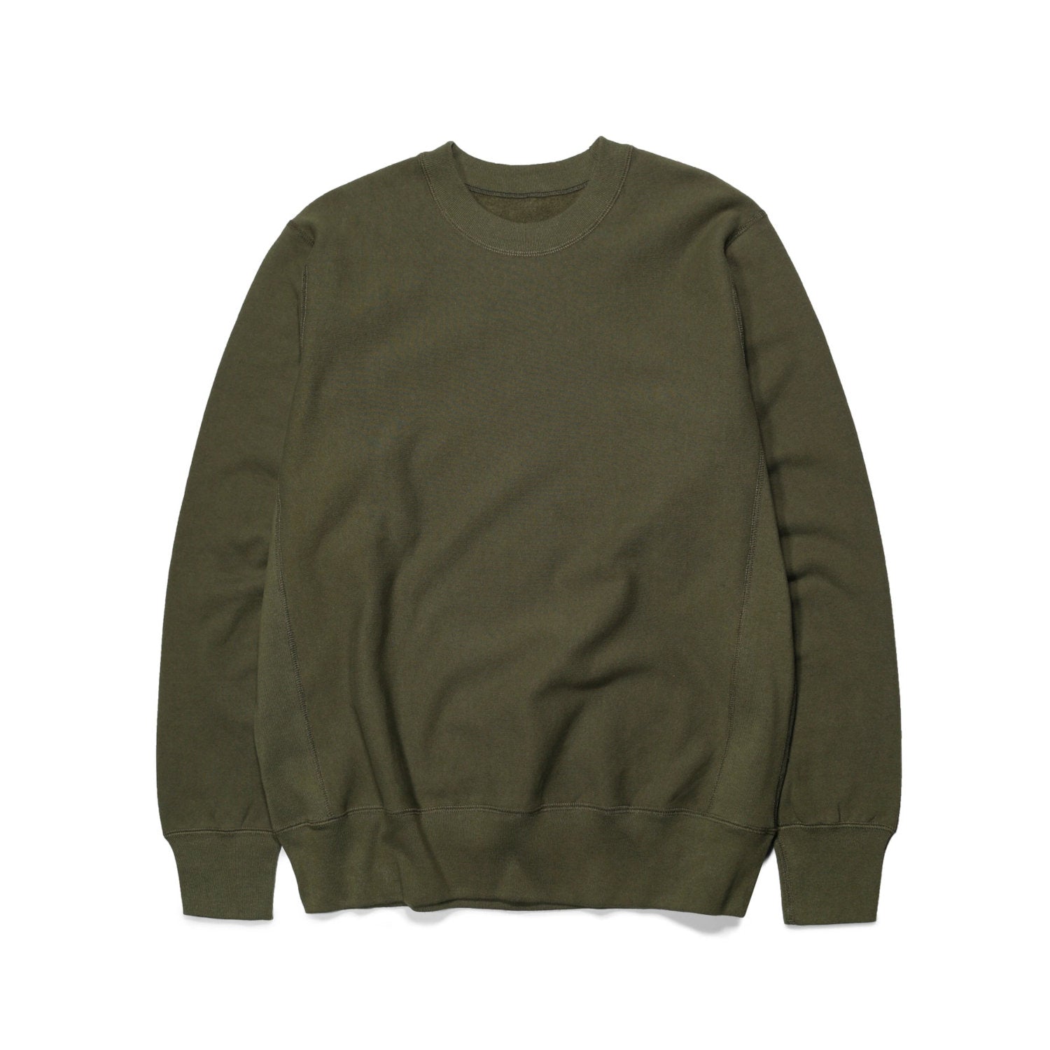 House Of Blanks 400 GSM Crew Sweatshirt in Olive Drab