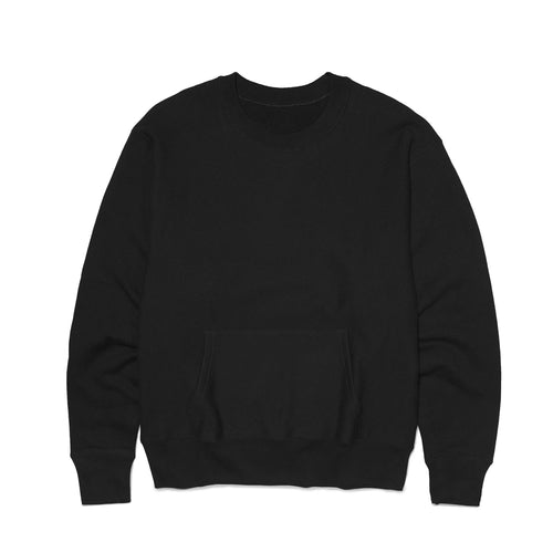 Buy House OF Blanks Relaxed Fit 500 GSM Pocket Crew Sweatshirt in Black - Swaggerlikeme.com