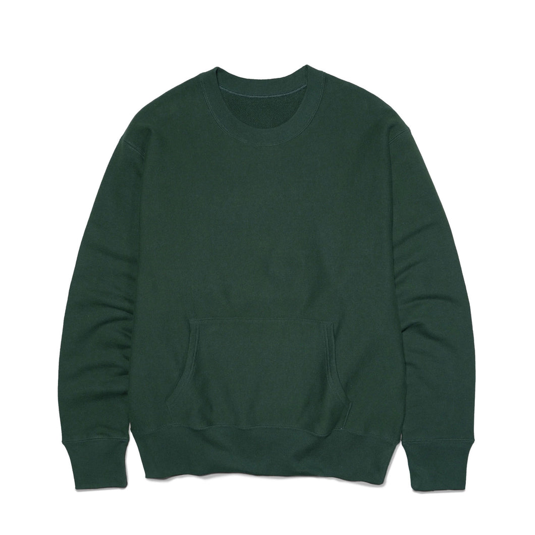Buy House OF Blanks 500 GSM Relaxed Fit Pocket Crewneck Sweatshirt in Forest Green - Swaggerlikeme.com