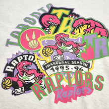 Load image into Gallery viewer, Buy Men&#39;s Mitchell &amp; Ness Toronto Raptors Party Mix T-Shirt - Oatmeal
