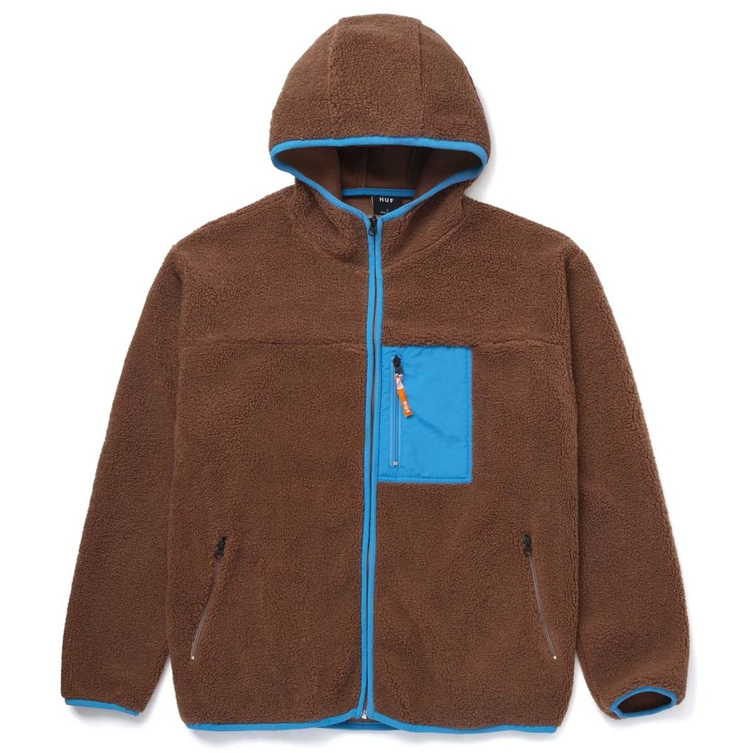 Buy Men's HUF Fort Point Sherpa Jacket - Dust Brown