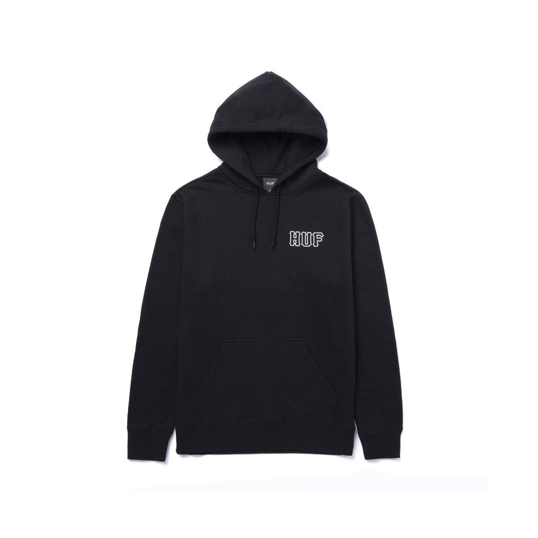 Men's HUF Barb Wire Classic H Pullover Hoodie - Black