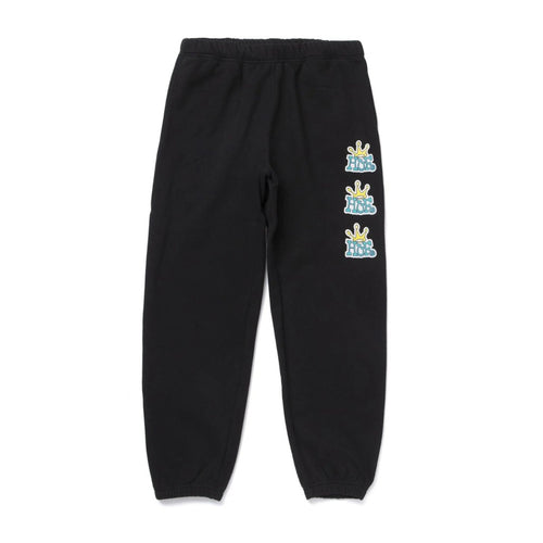 Buy Men's HUF Crown Stack Fleece Pant in Black