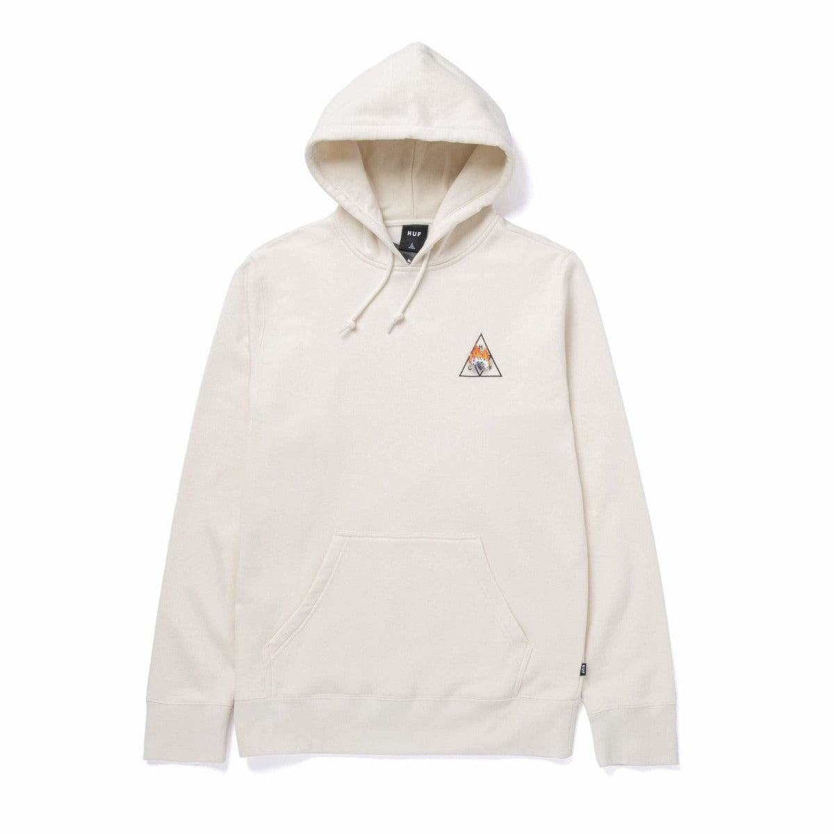 Men s HUF Hot Dice Triple Triangle Pullover Hoodie in Natural