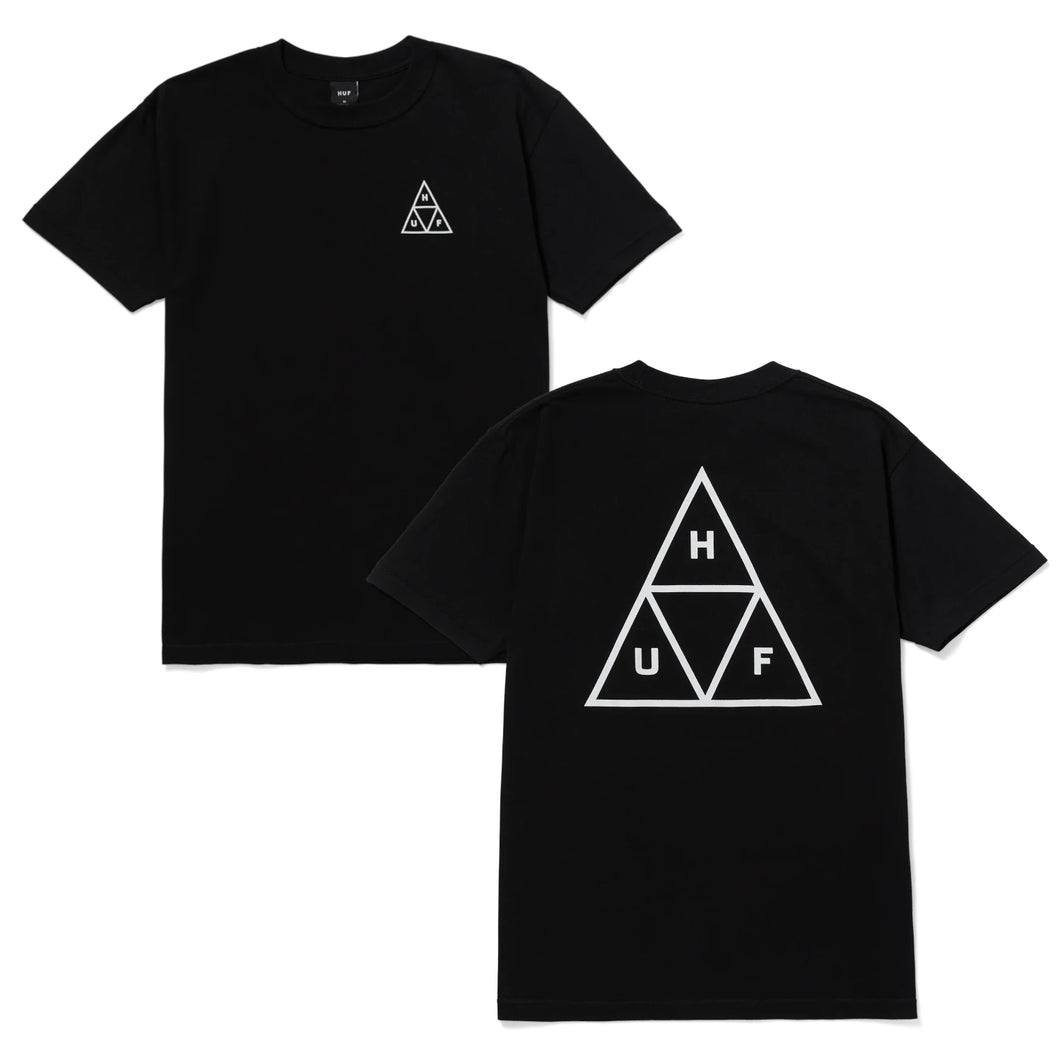 Buy HUF Set Triple Triangle SS Tee in Black - Swaggerlikeme.com