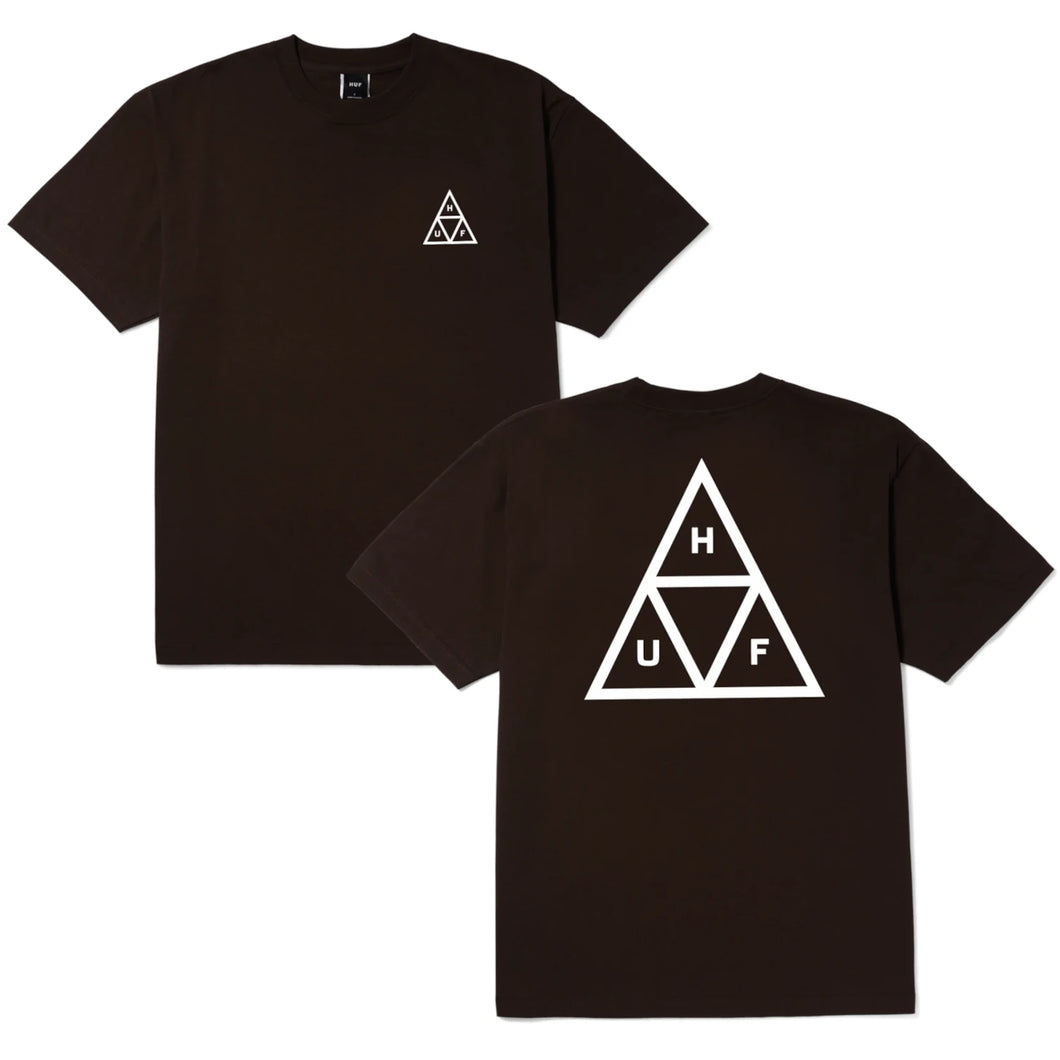 Buy HUF Set Triple Trianlge SS Tee in Espresso - Swaggerlikeme.com