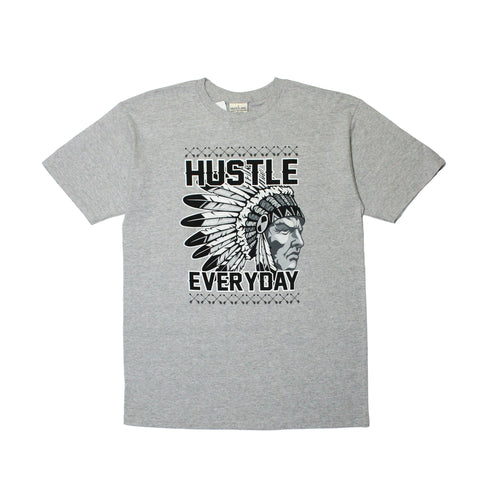 Buy Men's Hustle Gang Arrows T-shirt in Heather Gray