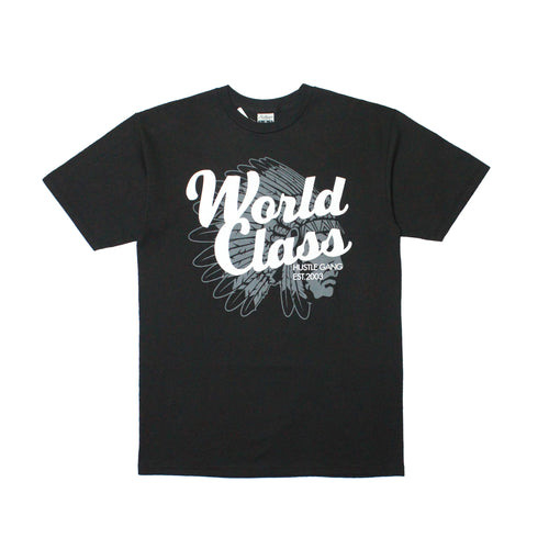 Buy Men's Hustle Gang World Class Tee in Black