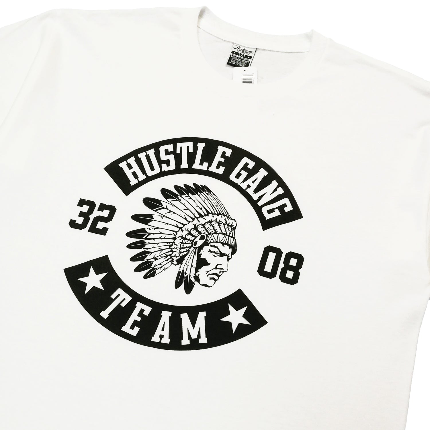 Men's Hustle Gang Team Logo T-shirt in White – Swaggerlikeme.com / Grand  General Store