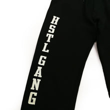 Load image into Gallery viewer, Buy Men&#39;s Hustle Gang Team Logo Sweatpants in Black
