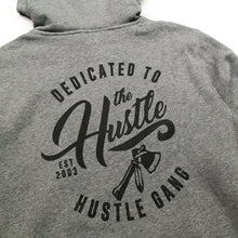 Load image into Gallery viewer, Buy Men&#39;s Hustle Gang Dedicated Pullover Hoodie in Heather Grey
