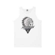 Load image into Gallery viewer, Buy Men&#39;s Hustle Gang Flash Logo Tank Top in White
