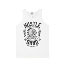 Load image into Gallery viewer, Men&#39;s Hustle Gang Battle Tested Graphic Tank Top in White
