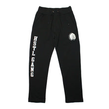 Load image into Gallery viewer, Buy Men&#39;s Hustle Gang Team Logo Sweatpants in Black
