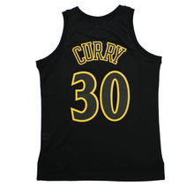 Load image into Gallery viewer, Buy Men&#39;s Mitchell &amp; Ness Stephen Curry Golden State Warriors Hardwood Classics Black Dynamic Swingman Jersey - Swaggerlikeme.com
