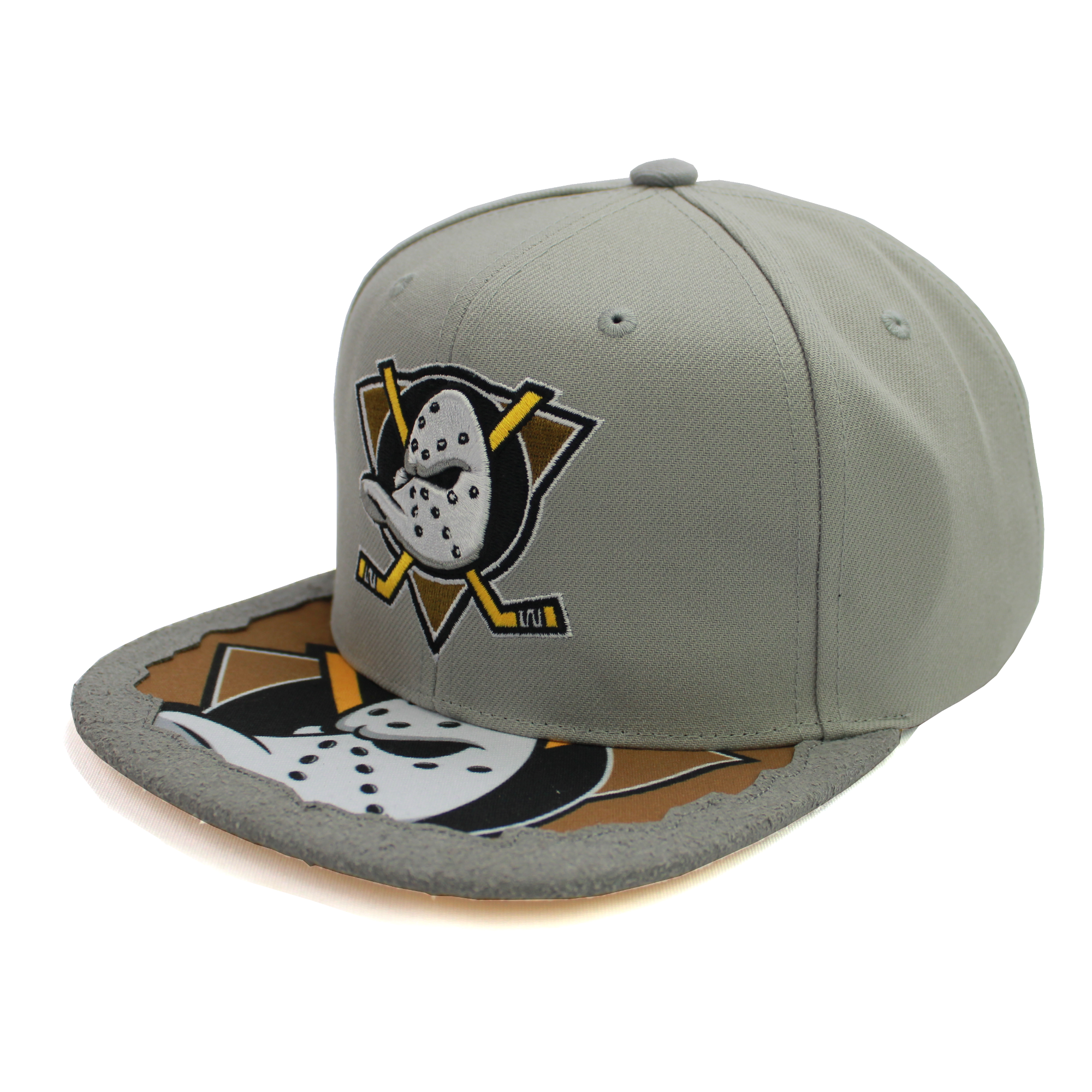 Men s Mitchell Ness Anaheim Ducks Munch Time Snapback Grey Swaggerlikeme Grand General Store