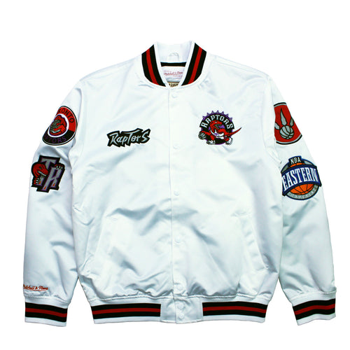 Buy Men's Toronto Raptors City Collection Lightweight Satin Jacket - White - Grand General Store - Swaggerlikeme.com