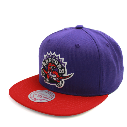 Buy Men's Toronto Raptors Mitchell & Ness NBA Team Two-Tone 2.0 Snapback Purple-Red - Swaggerlikeme.com