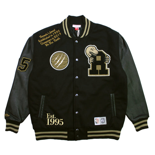 Buy Toronto Raptors Men's Varsity Jacket  in Black by Mitchell & Ness - Swaggerlikeme.com / Grand General Store