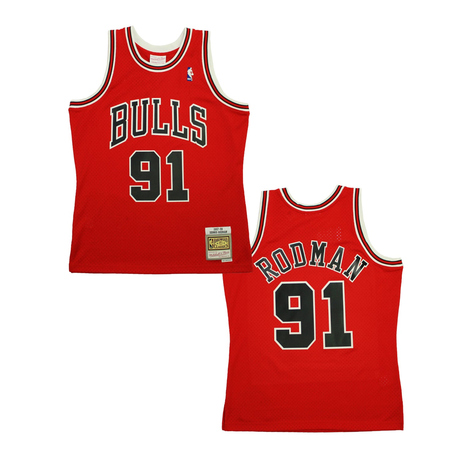 Men's Mitchell & Ness NBA Dennis Rodman 1997-98 HWC Swingman