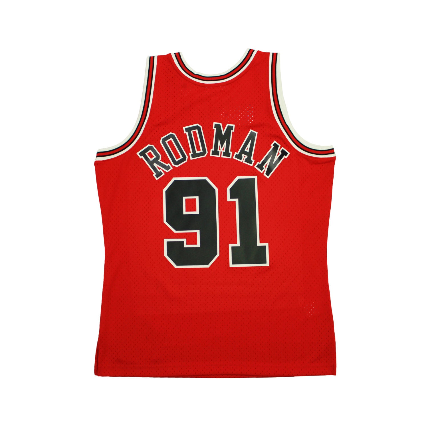 Mitchell &amp; Ness - 【激レア】 Dennis Rodman jersey Chicago Bulls Dennis Rodman Black Red Swingman Jersey
