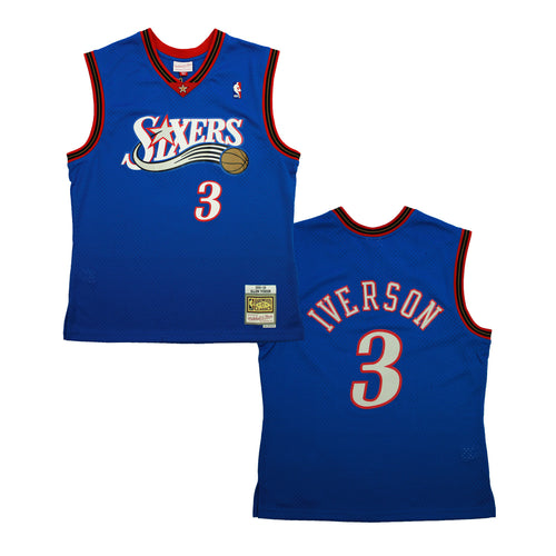 Buy Mitchell & Ness Allen Iverson NBA Swingman Jersey Philadelphia 76ers Alternate 1999-00 - Royal - Swaggerlikeme.com / Grand General Store