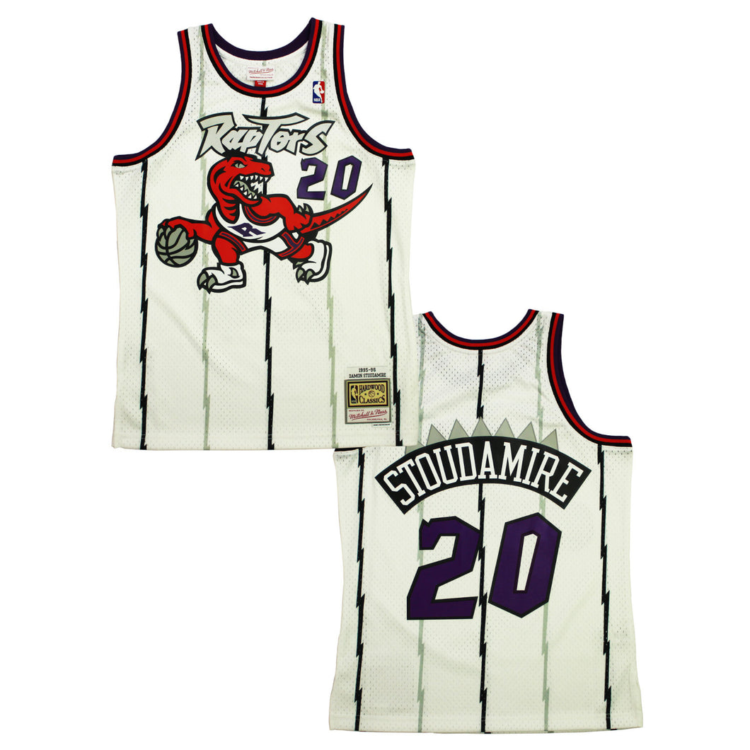 Buy Mitchell & Ness Damon Stoudamire Toronto Raptors Hardwood Classics 1995 Swingman Jersey - White - Swaggerlikeme.com / Grand General Store