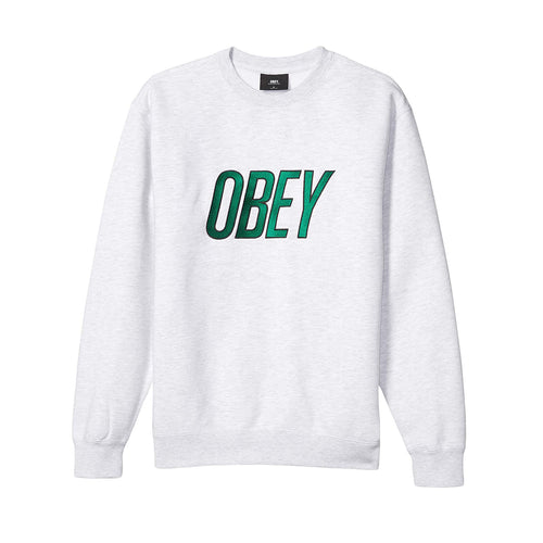 Buy OBEY Panic Specialty Fleece Crewneck Sweatshirt - Ash Heather - Swaggerlikeme.com / Grand General Store