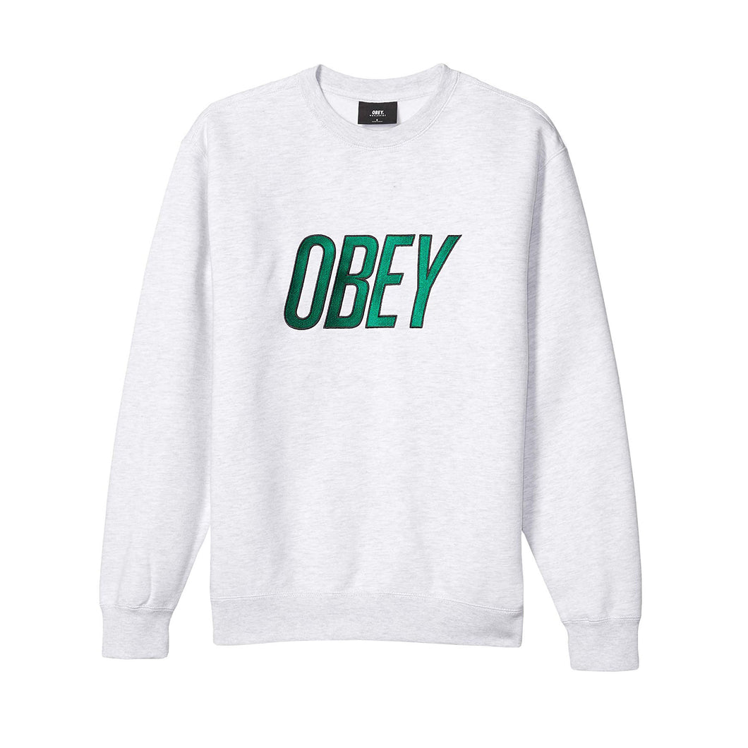 Buy OBEY Panic Specialty Fleece Crewneck Sweatshirt - Ash Heather - Swaggerlikeme.com / Grand General Store