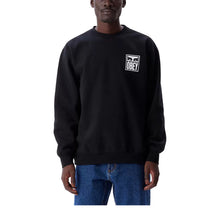 Load image into Gallery viewer, Buy Men&#39;s OBEY Eyes Icon Crew Neck Sweatshirt in Black
