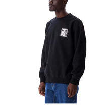 Load image into Gallery viewer, Buy Men&#39;s OBEY Eyes Icon Crew Neck Sweatshirt in Black
