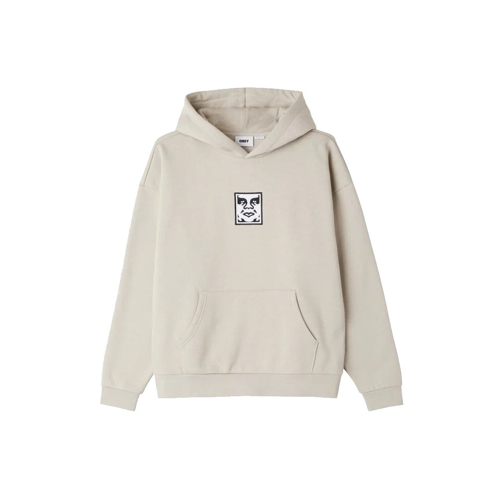 Buy Men's OBEY Extra Heavy Icon II Pullover Hoodie in Silver Grey
