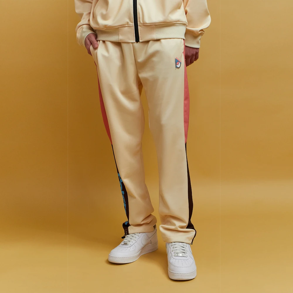 Men's Paterson League Diamond Court Track Pant in Beige
