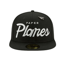 Load image into Gallery viewer, Buy Men&#39;s Paper Planes Blue Print 59FIFTY Fitted Hat in Black
