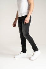 Load image into Gallery viewer, Buy Men&#39;s Solutus Premium Stretch Skinny Fit Jean with 3D Crinkle in Black Ash
