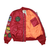 Load image into Gallery viewer, Buy Smoke Rise MA-1 Flight Bomber Jacket - Burgundy - Swaggerlikeme.com / Grand General Store
