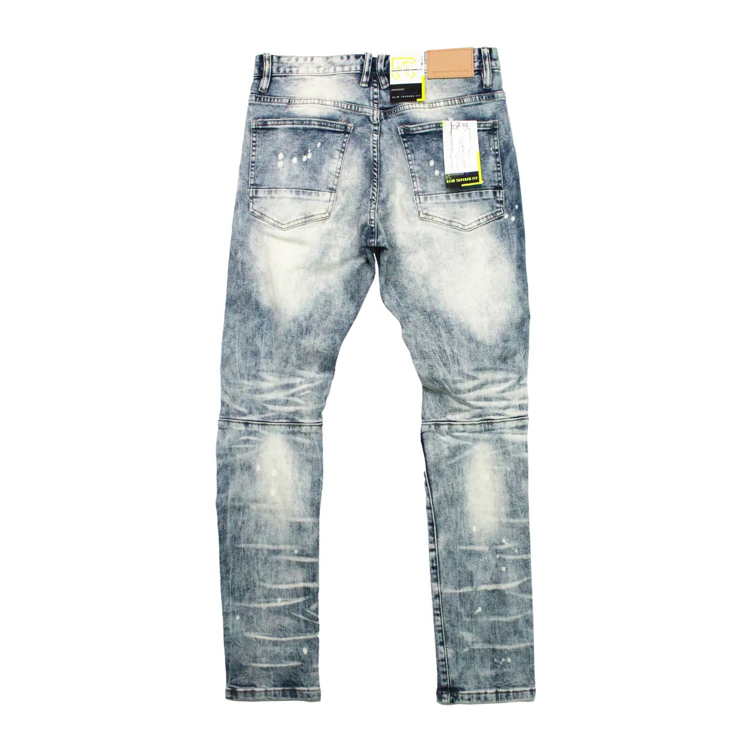 Men’s Smoke Rise Rip Repair Fashion Jeans in Malibu Blue