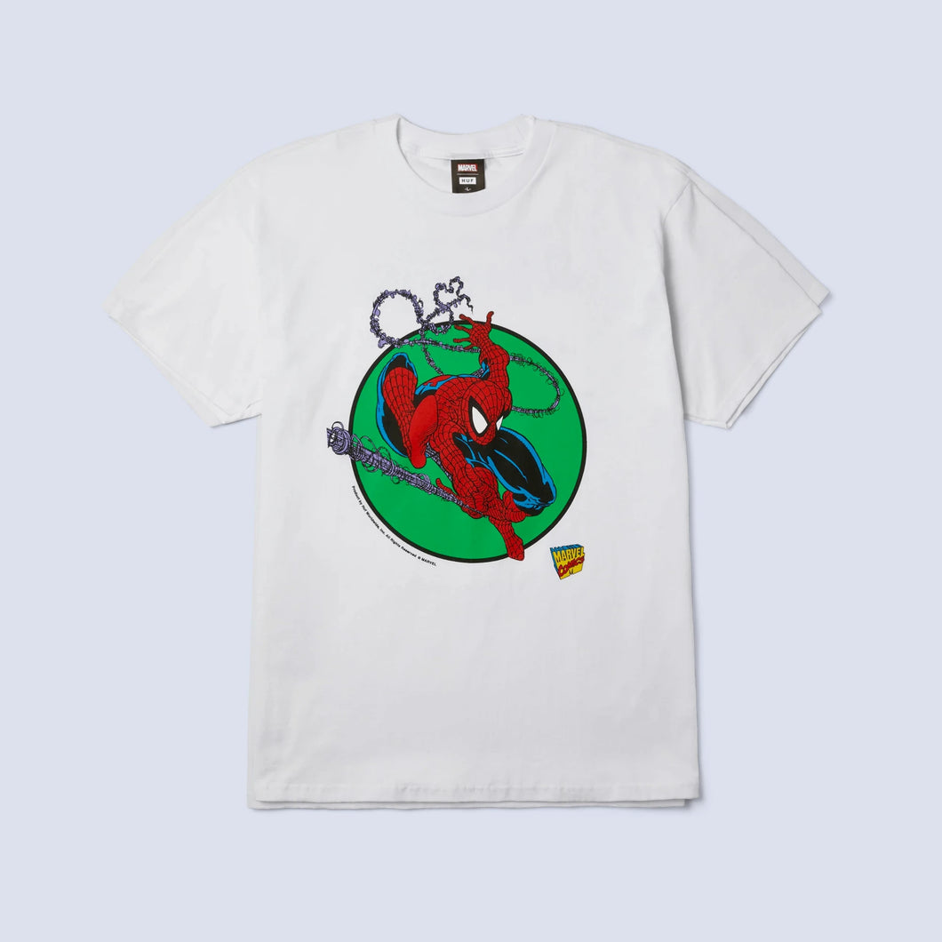 HUF x Marvel Spider-Man Three Hundred T-Shirt in White