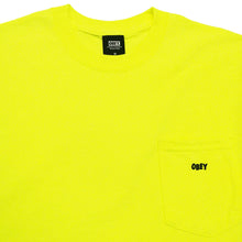 Load image into Gallery viewer, Buy OBEY Jumbled Basic Pocket Tee - Safety Green - Swaggerlikeme.com / Grand General Store
