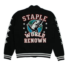 Load image into Gallery viewer, Buy Staple Pigeon Fleece Baseball Jacket in Black - Swaggerlikeme.com
