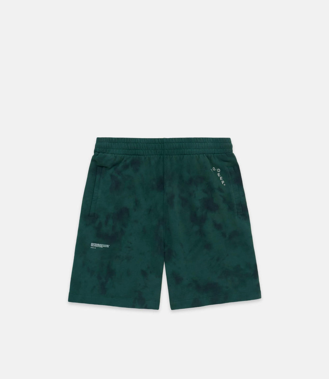 Buy 10 Deep Supply Shorts - Green Tie Dye - Swaggerlikeme.com / Grand General Store