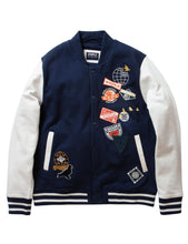Load image into Gallery viewer, Buy Staple Midtown Fleece Baseball Jacket - Navy - Swaggerlikeme.com / Grand General Store
