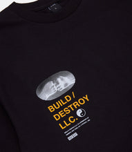 Load image into Gallery viewer, Buy 10 Deep Build &amp; Destroy LS Tee - Black - Swaggerlikeme.com / Grand General Store
